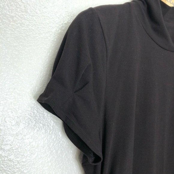 Kenneth Cole Brown Turtleneck Ruched Maternity Top - Picture 2 of 6